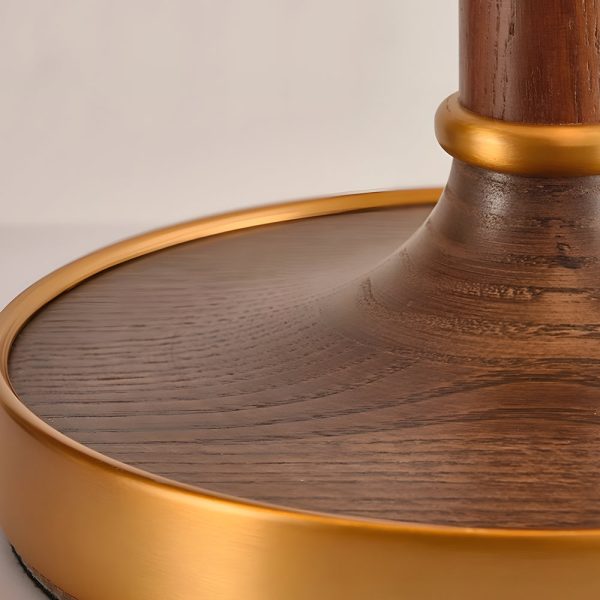Retro Brass Dome Fabric Table Lamp Pull Chain Bedroom Lamp - Image 8