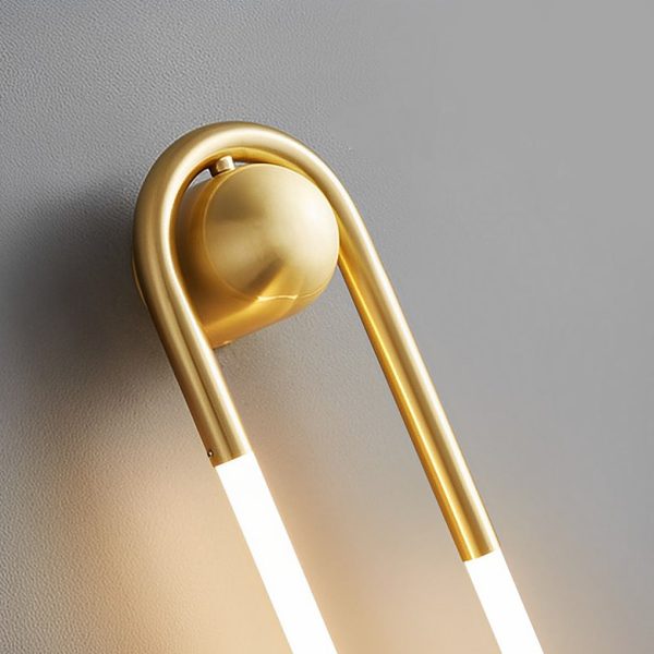 Round Rectangular Three Step Dimming LED Copper Minimalist Wall Lamp - Image 10