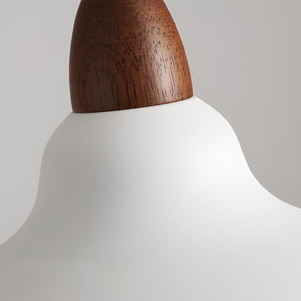 Round E27 12W White Nordic Pendant Light Hanging Lamp Chandelier - Image 10