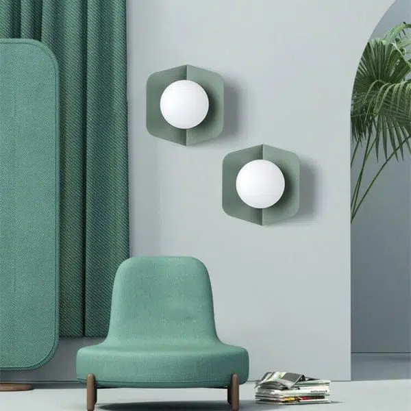 Glass Ball 1-Light Single Globe Sconce Lamp - Image 8