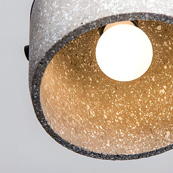 Cement Cylinder Pendant Light 1-Light Concrete Hanging Light in Gray/White/Black - Image 7