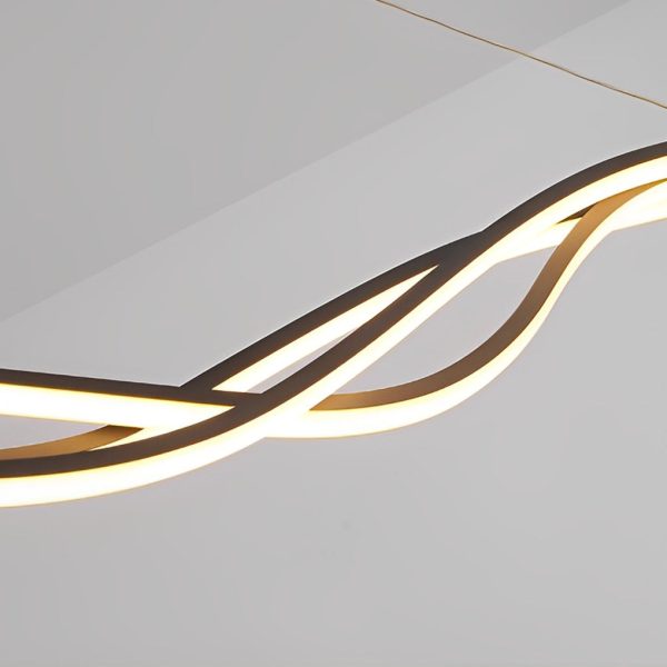 Long Waves Lines Stepless Dimming with Remote Nordic Chandelier Light - Image 10