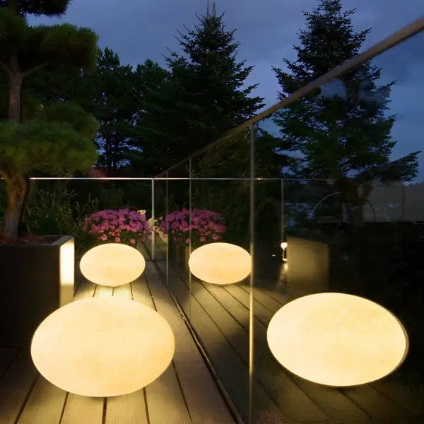 Resin Cobblestone LED Lawn Light Modern Waterproof Outdoor Landscape Lamp - Image 9