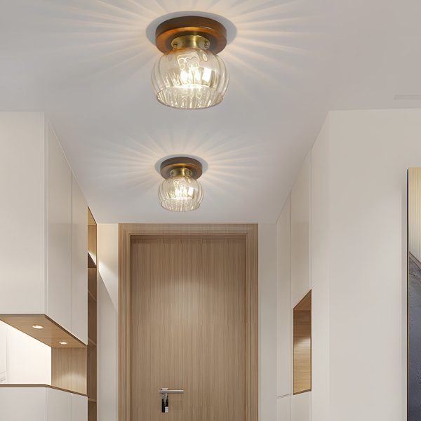 Square Iron Frame American Country Style Ceiling Light Fixture - Image 8
