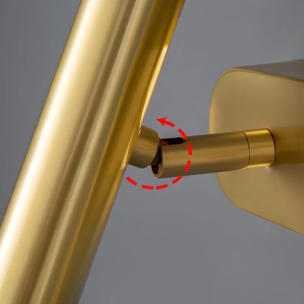 Brass Villain Wall Lamp - 1-Light Slender Adjustable LED Wall Spotlight - Image 6