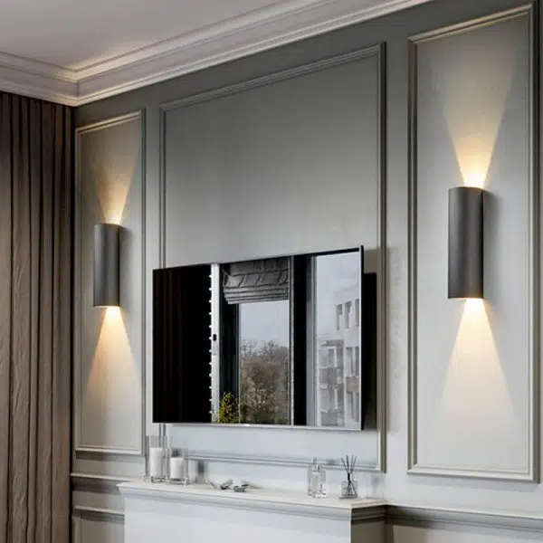 Modern Minimalist Aluminum Cylindrical LED Wall Sconce Lamp - Image 4