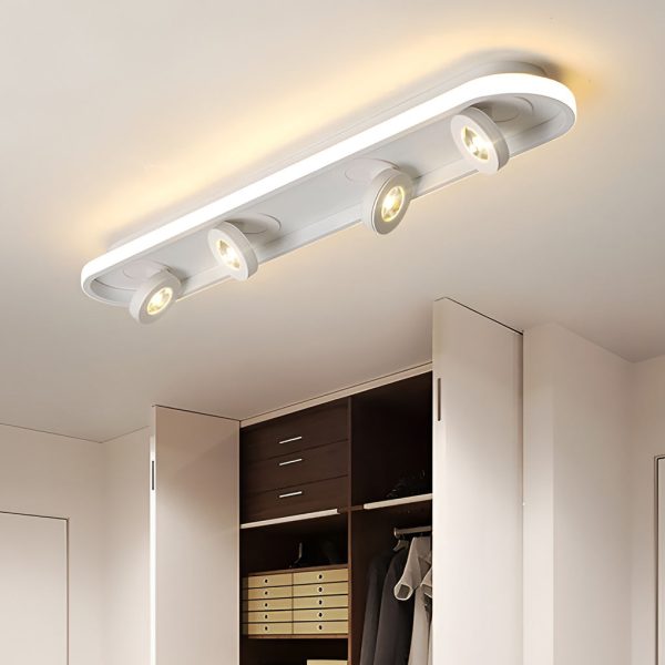 Rounded Rectangular LED Adjustable Spotlight Modern Ceiling Lights - Image 4