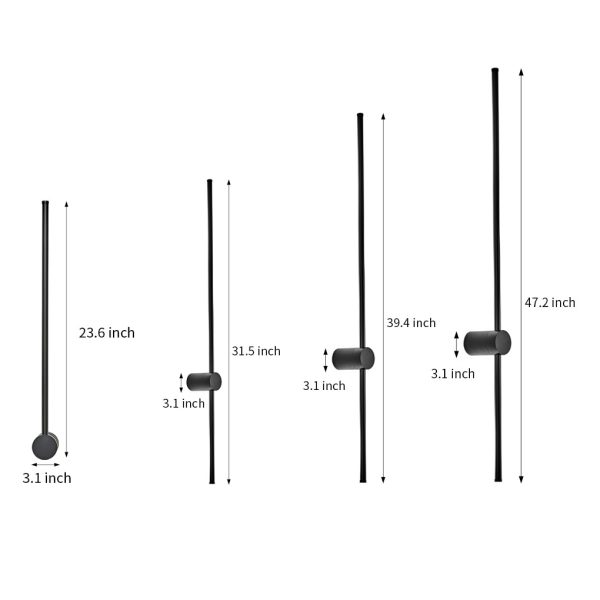 Remote Control RGB Long Strip LED Wall Lamp Sconces Wall Lights - Image 8