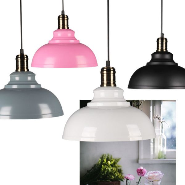 Industrial Simple Dome Round Pot Lid Iron 1-Light Pendant Light - Image 22