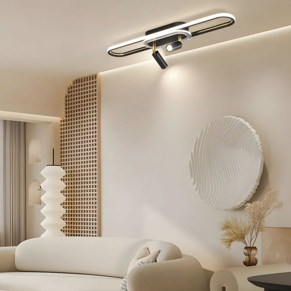 Long Ring Three Step Dimming Modern Surface Mounted Spotlights Ceiling Light - Image 2