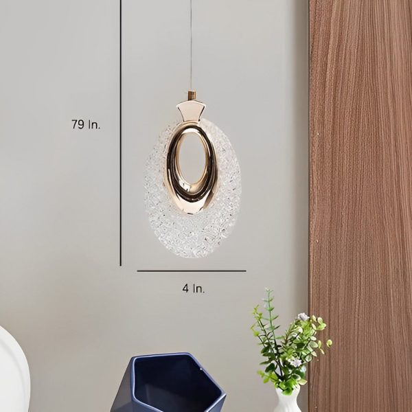 Creative Circle Anodized Acrylic LED Modern Pendant Lighting Hanging Lamp - Image 5