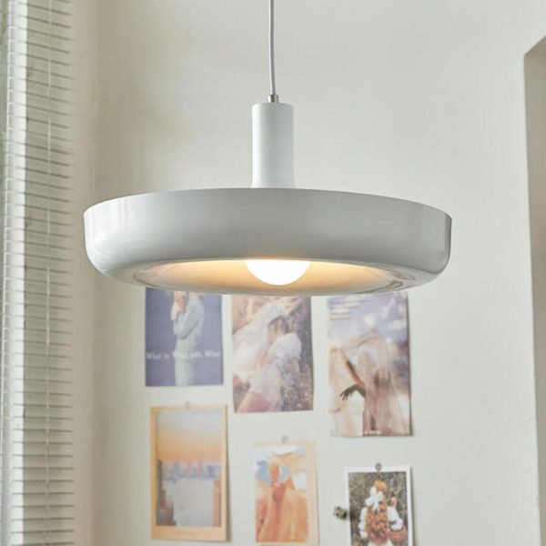 Nordic Minimalist UFO Metal Disc 1-Light Pendant Light - Image 16