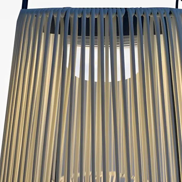 Portable Waterproof Handmade Rattan LED Modern Solar Outdoor Lanterns - Image 9