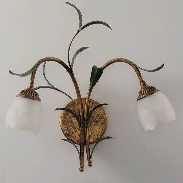 Modern Minimalist Art Glass Flower 1/2-Light Wall Sconce Lamp - Image 14