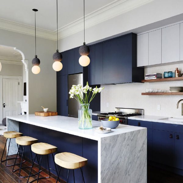 Contemporary Scandinavian Orb Terrazzo 1-Light Pendant Light For Bedroom - Image 16