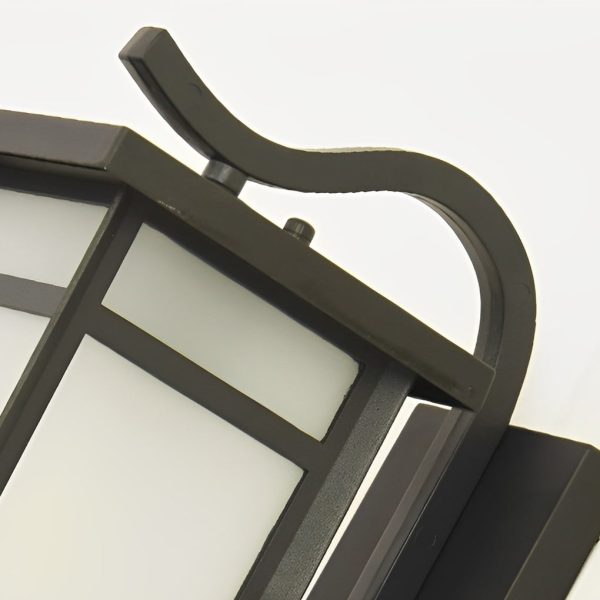 Vintage Waterproof LED Glass Matte Black Retro Wall Lamp Exterior Lights - Image 10