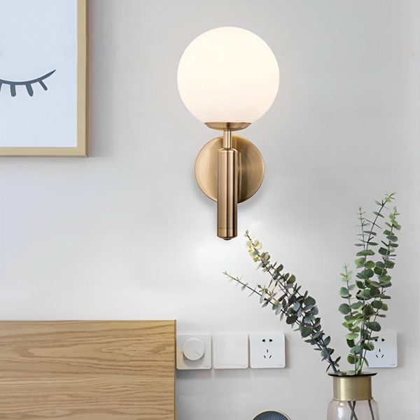 Glass Ball Shaped 5W LED Nordic Wall Lamp Wall Sconce Lighting - Image 5