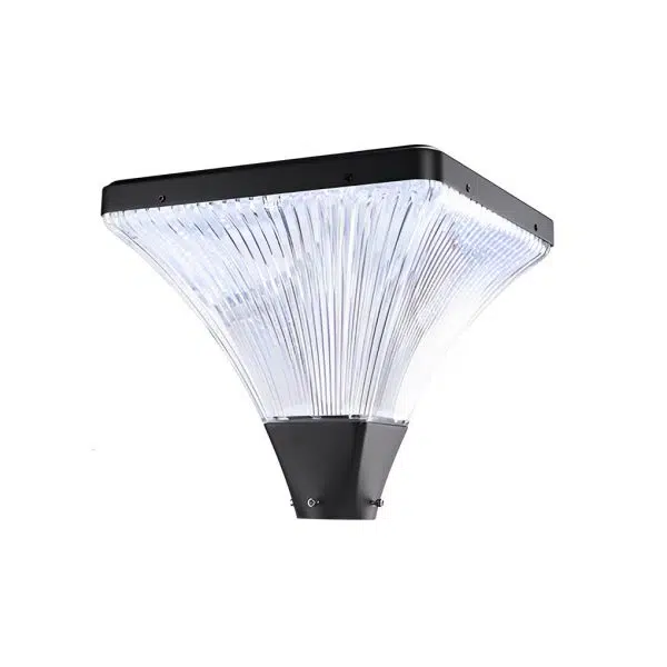 Stripes Waterproof Square Intelligent Modern Solar Garden Lamp Post - Image 7