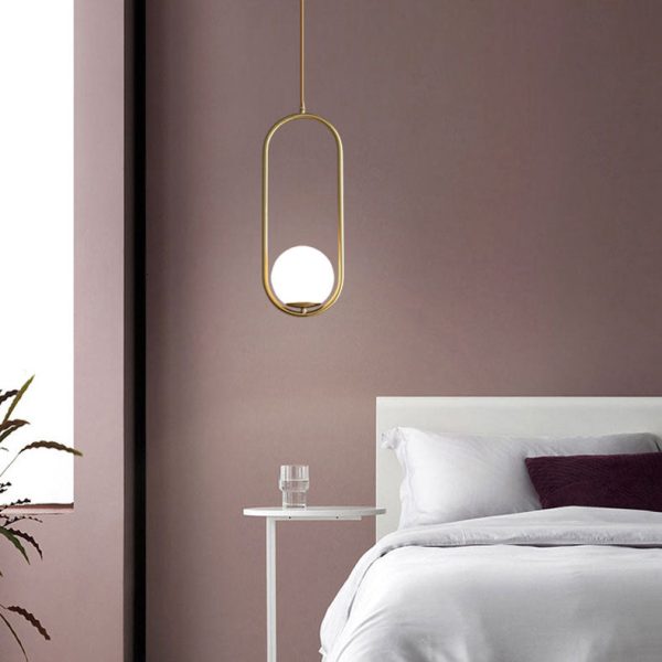 Modern Light Luxury Minimalist Oval Glass Orb 1/2-Light Pendant Light - Image 12