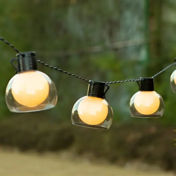 Battery Operated USB Solar 40 Lights LED Bulbs Outdoor String Lights - Image 10