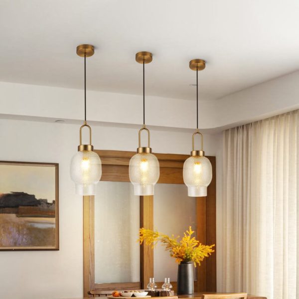 Nordic Light Luxury Oval Clear Glass 1-Light Pendant Light - Image 17