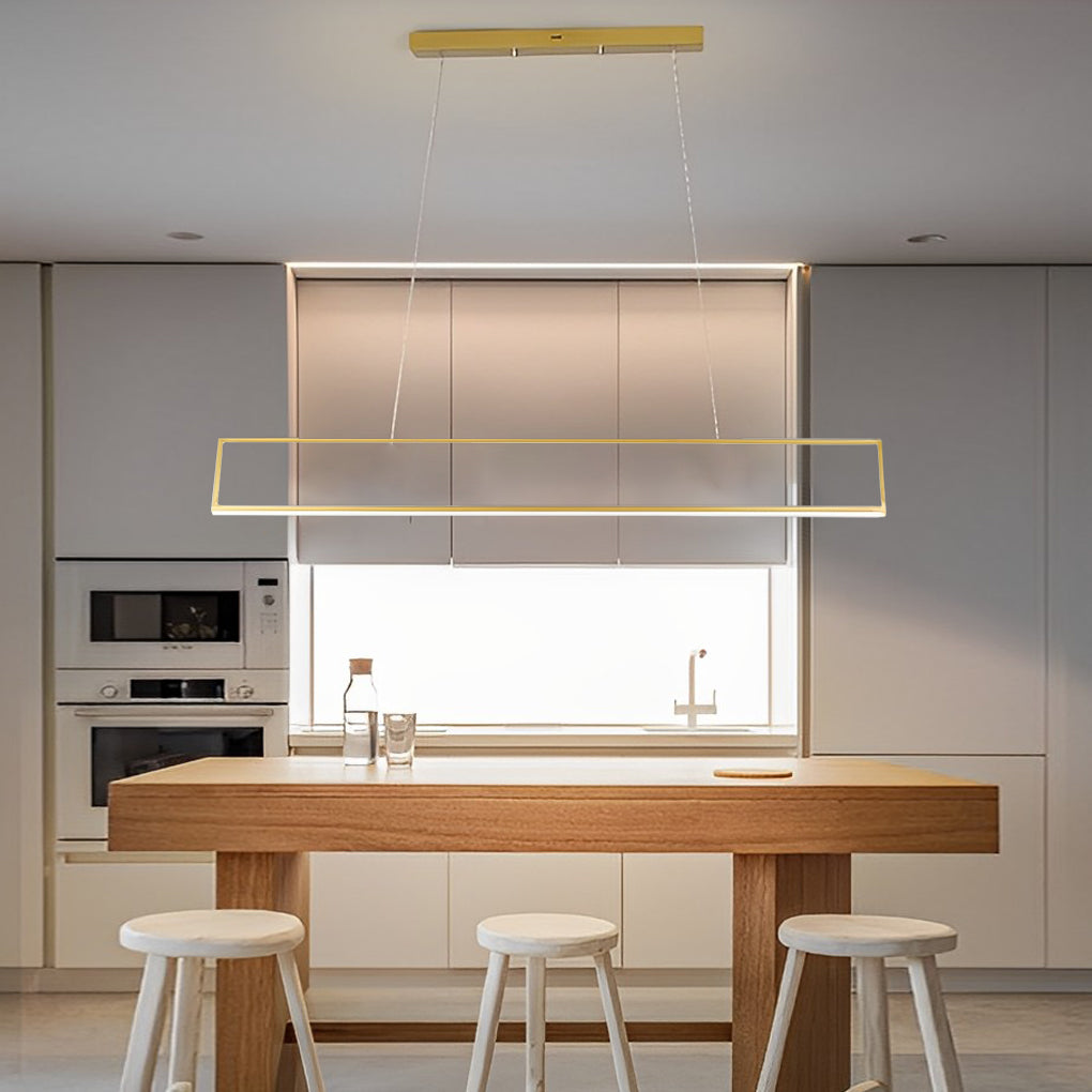 10-f2cf2eed-1164-450f-9519-9f431941d347.jpg Creative Rectangular Frame LED Modern Chandelier Hanging Ceiling Lamp - Image 1