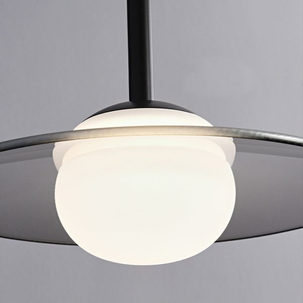 Minimalist Glass UFO LED Black Nordic Chandelier Kitchen Pendant Lighting - Image 10