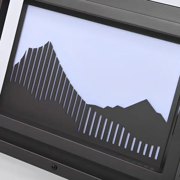 Square Waterproof Mountain Scenery Traditional Solar Post Caps Lights - Image 10