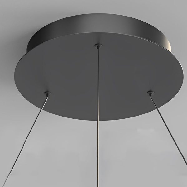 Circular Wavy LED Stepless Dimming Modern Chandelier Hanging Ceiling Lamp - Image 10