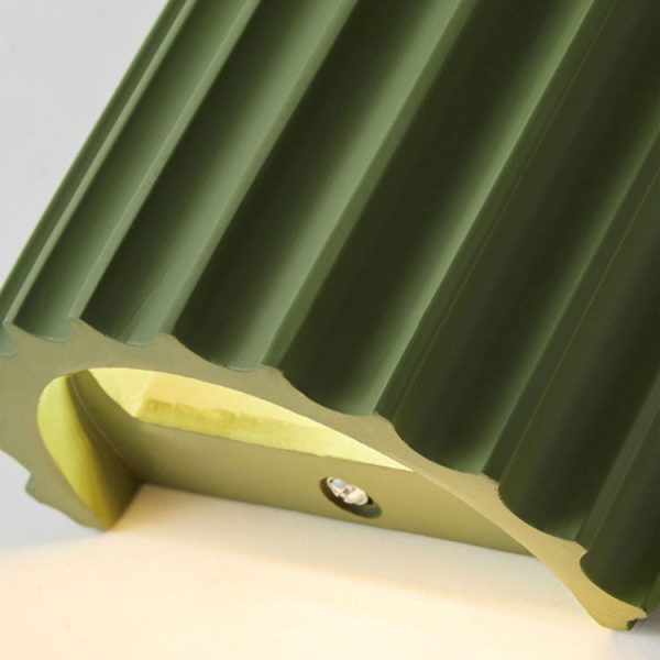 Contemporary Nordic Resin Tiles 2-Light Wall Sconce Lamp For Bedroom - Image 9