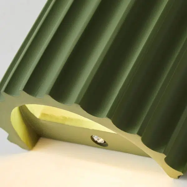 Contemporary Nordic Resin Tiles 2-Light Wall Sconce Lamp For Bedroom - Image 9