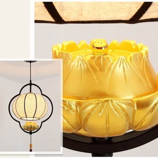 Chinese Retro Light Luxury Wrought Iron 1-Light Pendant Light - Image 23