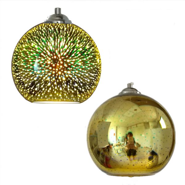 Modern Creative 3D Colorful Fireworks Glass 1-Light Dome Pendant Light - Image 11