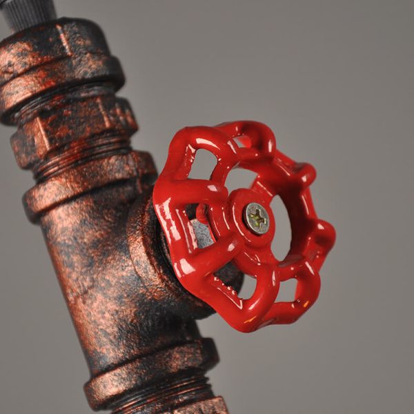 Industrial Retro Water Pipe Aged Metal 1-Light Pendant Light - Image 7
