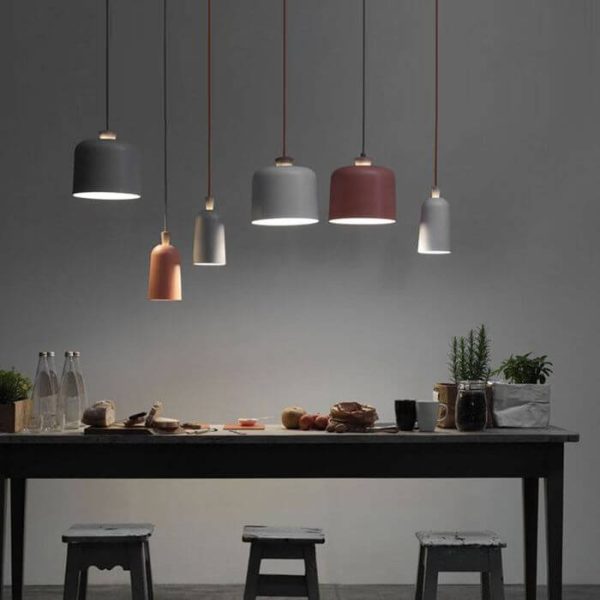Modern Macaron Cylinder Aluminum 1-Light Pendant Light - Image 2