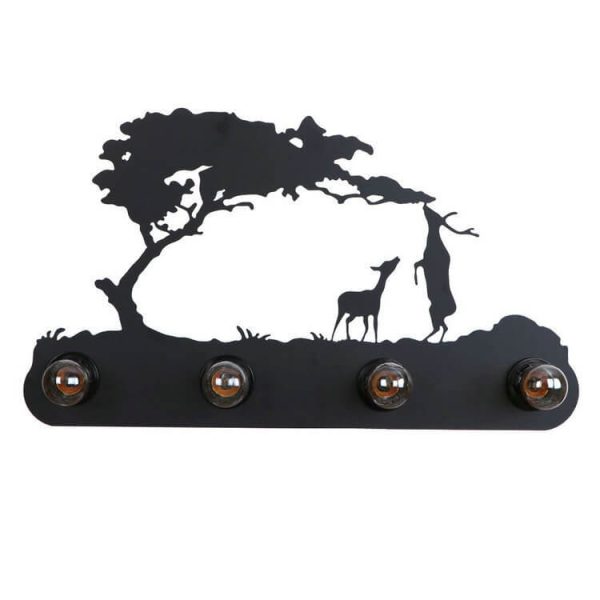 Creative Wrought Iron 4-Light Wall Sconce Lamp - Image 3