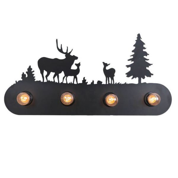 Creative Wrought Iron 4-Light Wall Sconce Lamp - Image 4