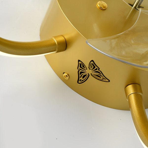 Flower Intelligent Dimmable LED Modern Bladeless Ceiling Fans with Remote - Image 12