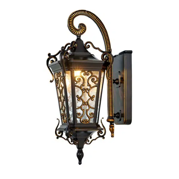 Retro Pattern Outdoor Waterproof European Style Wall Lamp Exterior Lights - Image 9