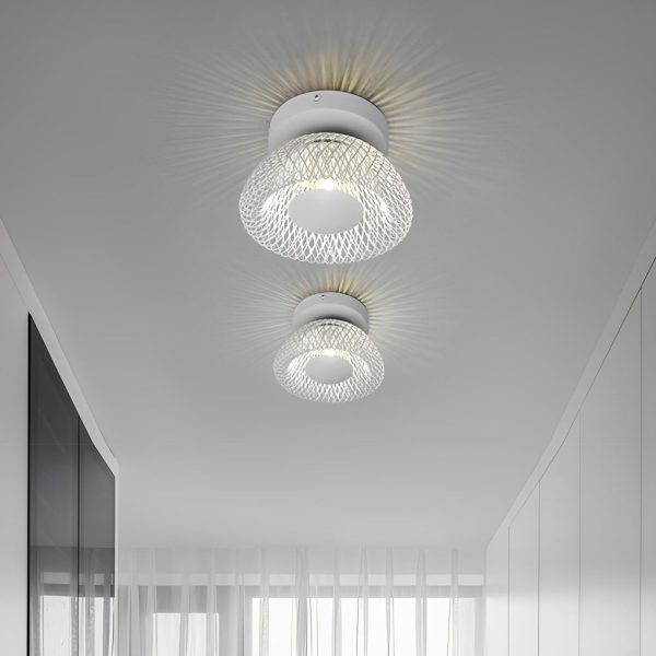 Artistic Creative Circular Nest Grid LED Modern Wall Sconce Lighting - Image 5