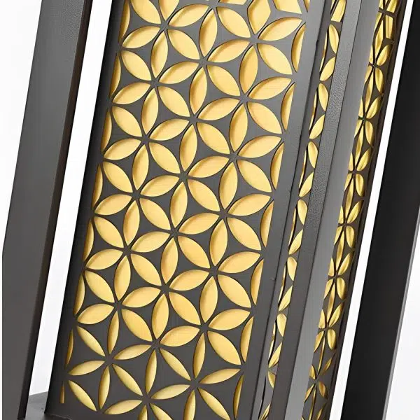 Unique Flower Pattern Waterproof Black Modern LED Lawn Lamp Path Lights - Image 11