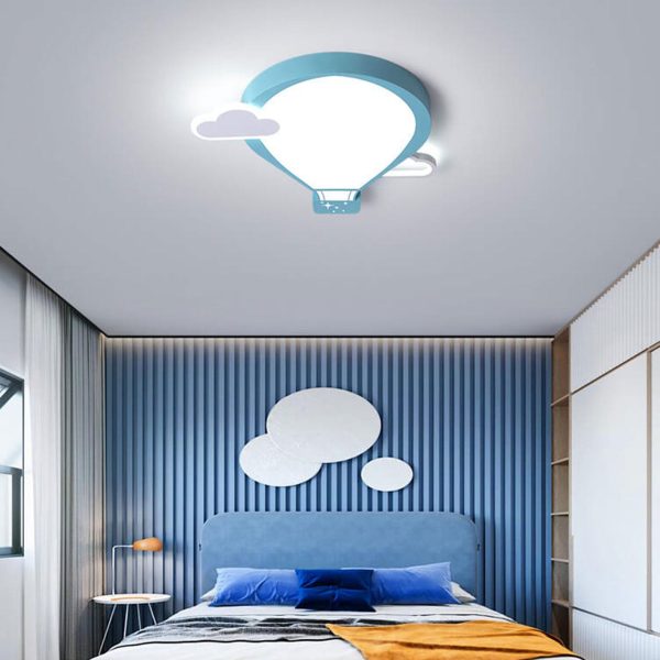 Cartoon Hot Air Balloon Kid LED Flush Mount Ceiling Light - Image 8