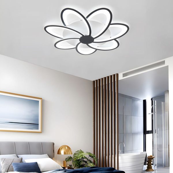 Modern Petal Flush Mount Light - Acrylic LED Flower Shape Ceiling Lamp - Image 4