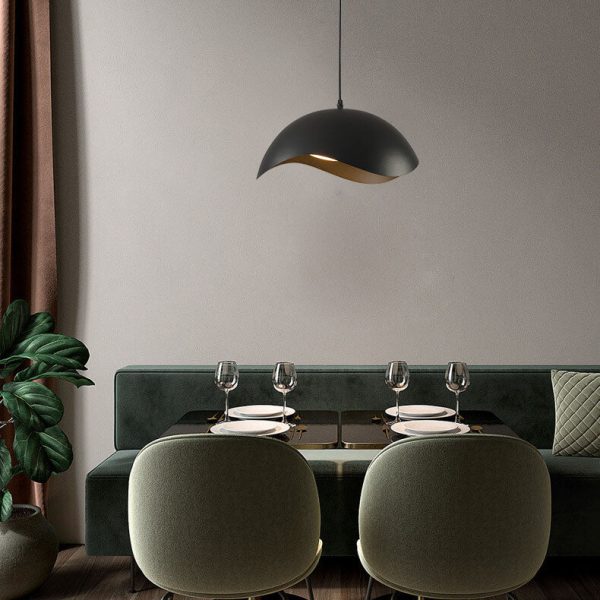 Nordic Minimalist Dome Wave Design LED Pendant Light - Image 2