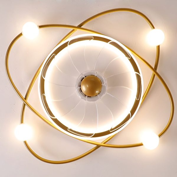 Creative Intelligent Mute Stepless Dimming LED Nordic Ceiling Fan Light - Image 7
