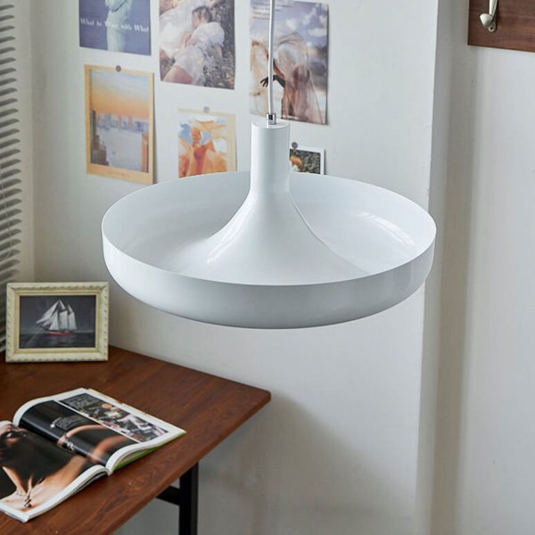 Nordic Minimalist UFO Metal Disc 1-Light Pendant Light - Image 11