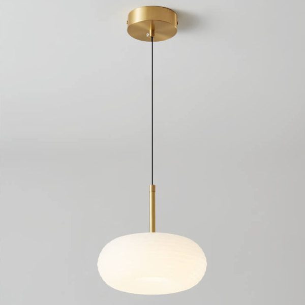 Modern Cream Style Apple All-Copper LED Pendant Light - Image 17