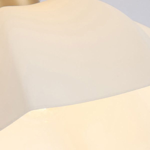 Japanese Vintage Brass Glass Dome 1-Light Semi-Flush Mount Ceiling Light - Image 7