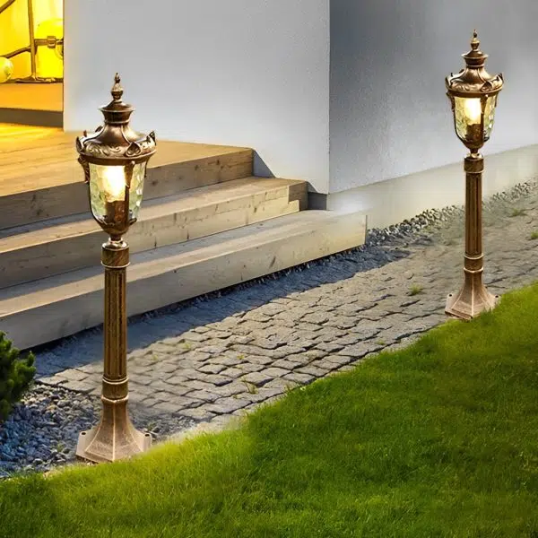 European-Style Waterproof Outdoor Lawn Lamp Elegant Pathway Lighting - Image 8