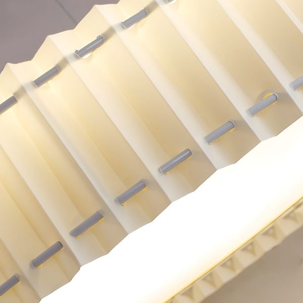 Circular Pleated 3 Step Dimming Light LED Nordic Ceiling Light Chandeliers - Image 11